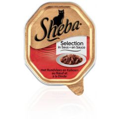 Sheba Selection Rund&Kalkoen 85 Gram