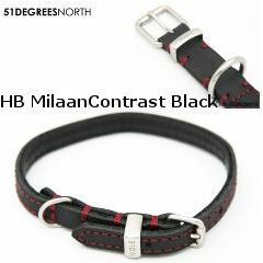 51 - Milano - Collar - Contrast - Black - 40cm