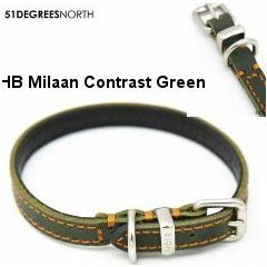 51 - Milano - Collar - Contrast - Green - 40cm
