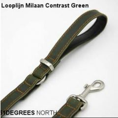 51 - Milano - Leash - Contrast - Green - 12mm x 120cm