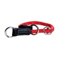 Rope obedience rood M 35-40 cm dun