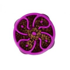 Dieet voerbak slo-bowl flower purple