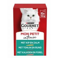 Gourmet Mon Petit Duo Vis/Vlees 6x50 Gr