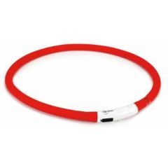 Halsband LED light rood USB dogino