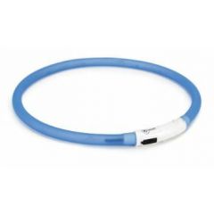 Halsband LED light blauw USB dogino