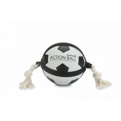 Action voetbal met touw 12,5 cm