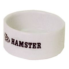 Voerbak Hamster Wit 6 cm Opdruk