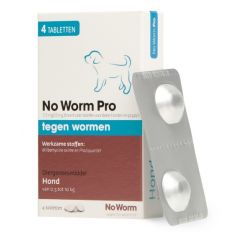 Exil no worm pro hond S 4 tabletten