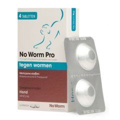 Exil no worm pro hond L 4 tabletten