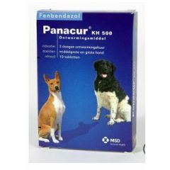 Panacur KH 250mg hond/kat 10 tabletten