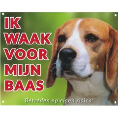Waakbord dibond beagle nl